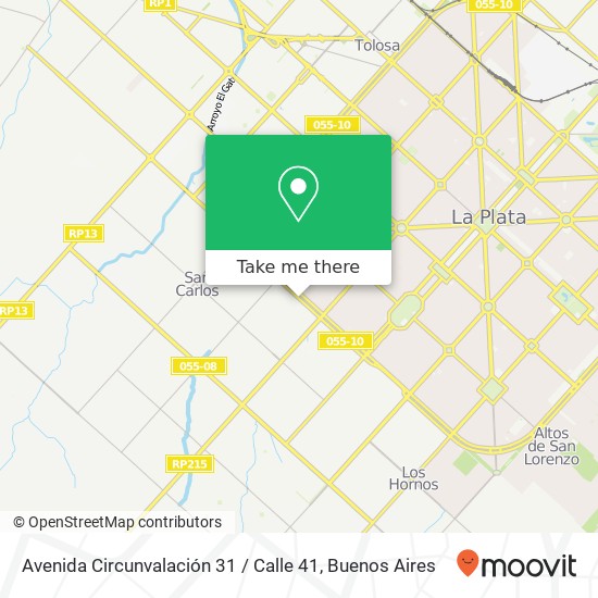 Avenida Circunvalación 31 / Calle 41 map