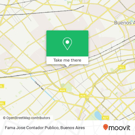 Fama Jose Contador Publico map