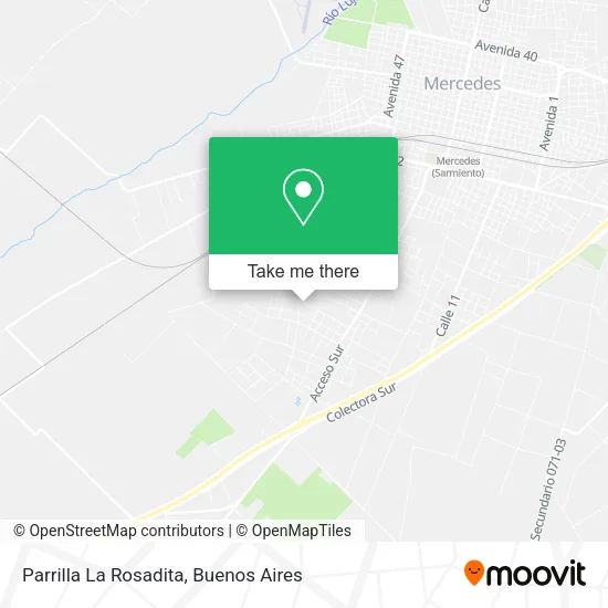 Mapa de Parrilla La Rosadita