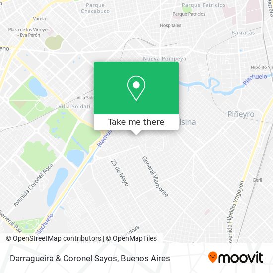 Darragueira & Coronel Sayos map