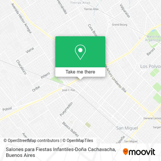 Salones para Fiestas Infantiles-Doña Cachavacha map
