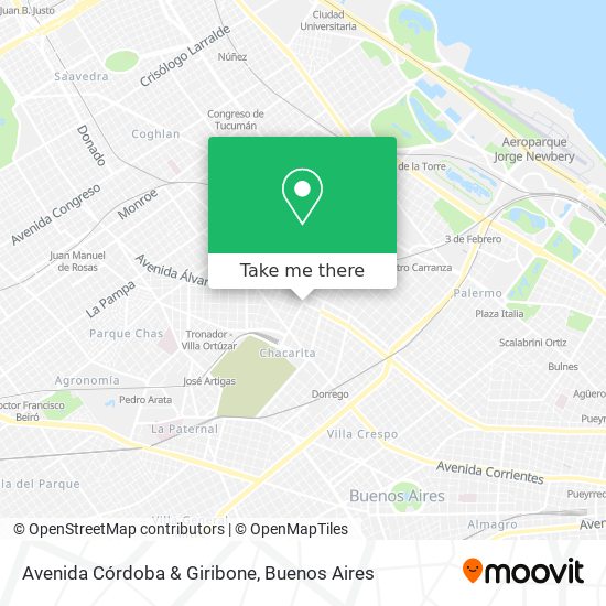 Avenida Córdoba & Giribone map