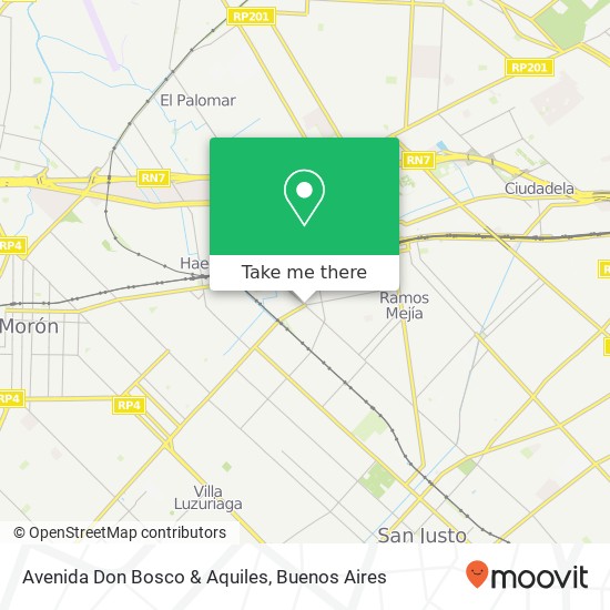 Avenida Don Bosco & Aquiles map