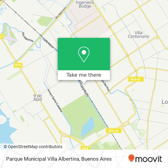 Mapa de Parque Municipal Villa Albertina