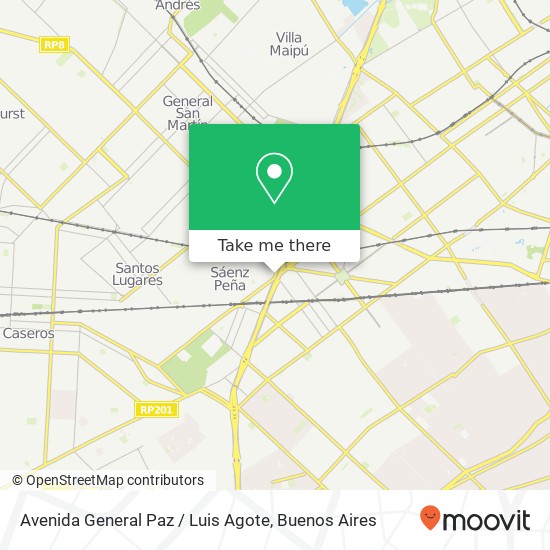 Avenida General Paz / Luis Agote map