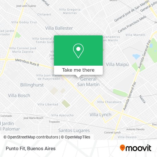 Punto Fit map