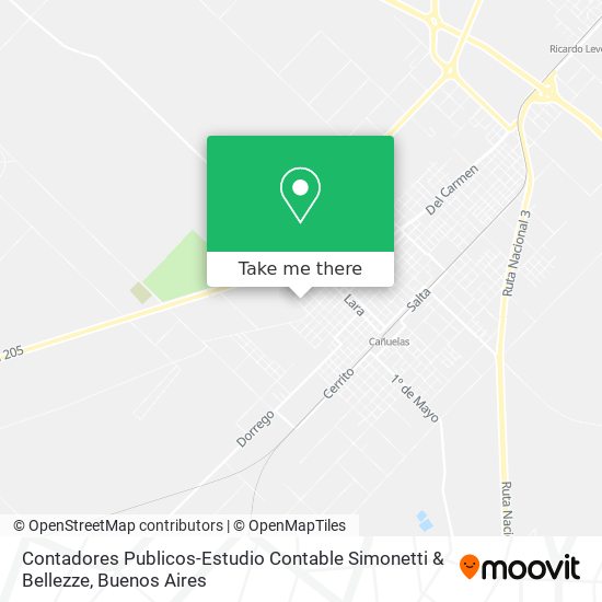 Contadores Publicos-Estudio Contable Simonetti & Bellezze map