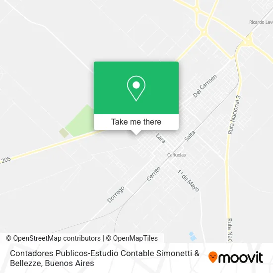 Contadores Publicos-Estudio Contable Simonetti & Bellezze map