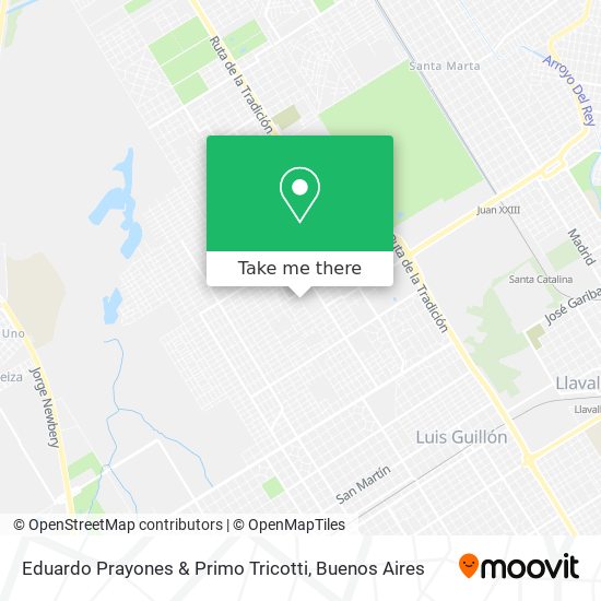 Mapa de Eduardo Prayones & Primo Tricotti