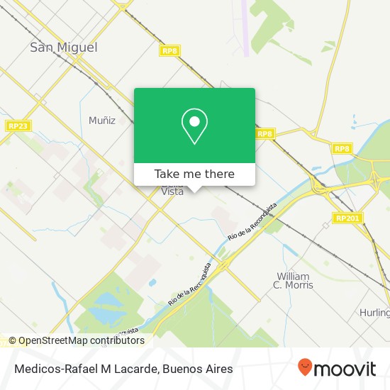 Medicos-Rafael M Lacarde map
