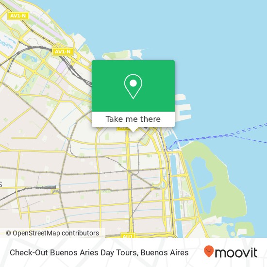 Check-Out Buenos Aries Day Tours map