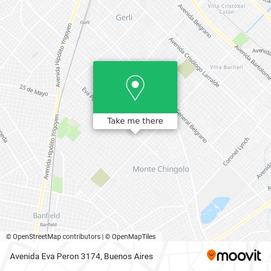 Avenida Eva Peron 3174 map
