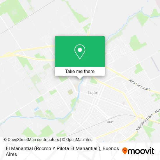 El Manantial (Recreo Y Pileta El Manantial.) map