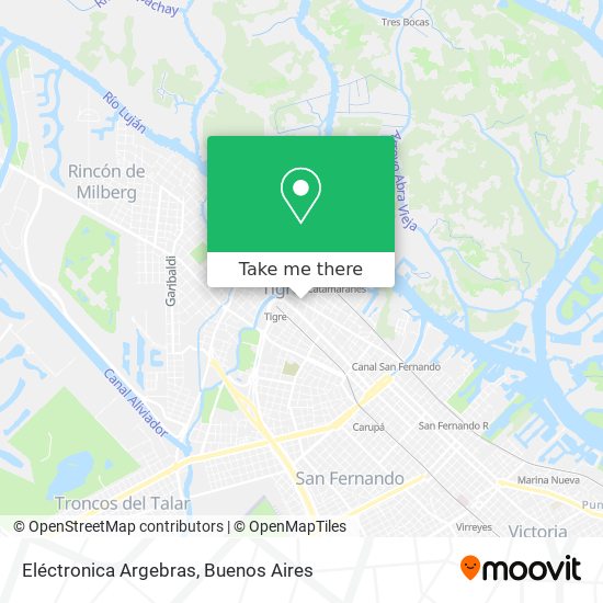 Eléctronica Argebras map