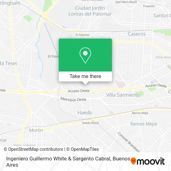 Ingeniero Guillermo White & Sargento Cabral map