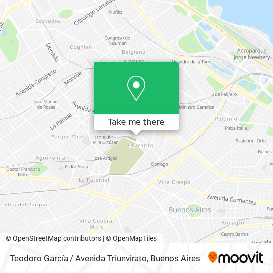 Teodoro García / Avenida Triunvirato map