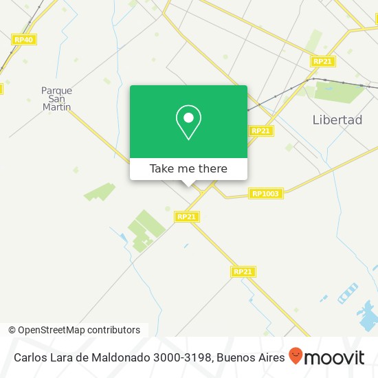 Mapa de Carlos Lara de Maldonado 3000-3198