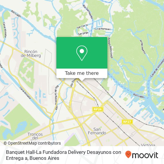 Banquet Hall-La Fundadora Delivery Desayunos con Entrega a map