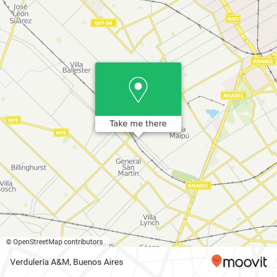 Verdulería A&M map