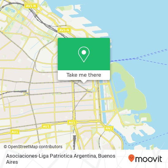 Asociaciones-Liga Patriotica Argentina map