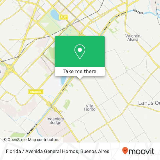 Florida / Avenida General Hornos map