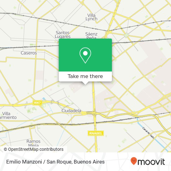 Mapa de Emilio Manzoni / San Roque