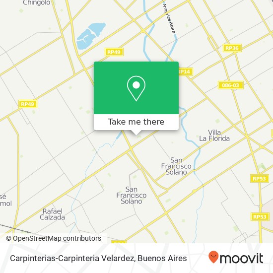 Carpinterias-Carpinteria Velardez map