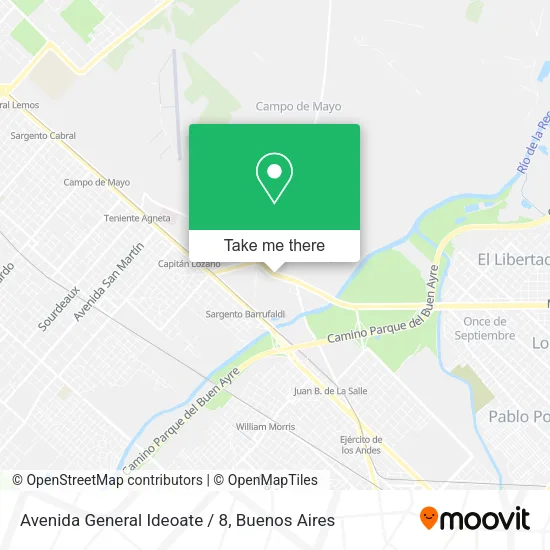 Avenida General Ideoate / 8 map