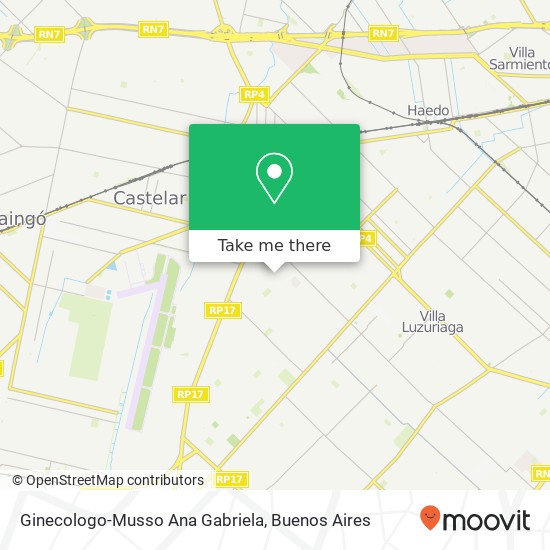 Ginecologo-Musso Ana Gabriela map