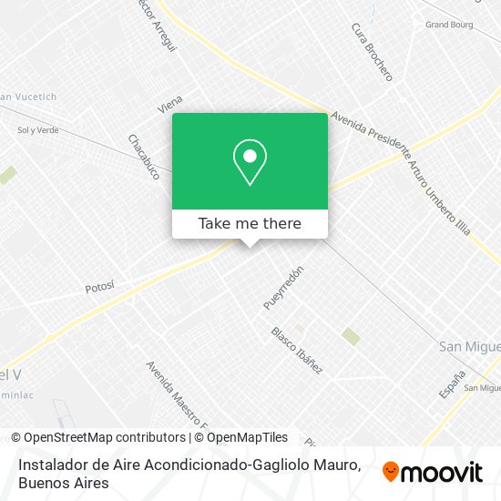 Instalador de Aire Acondicionado-Gagliolo Mauro map