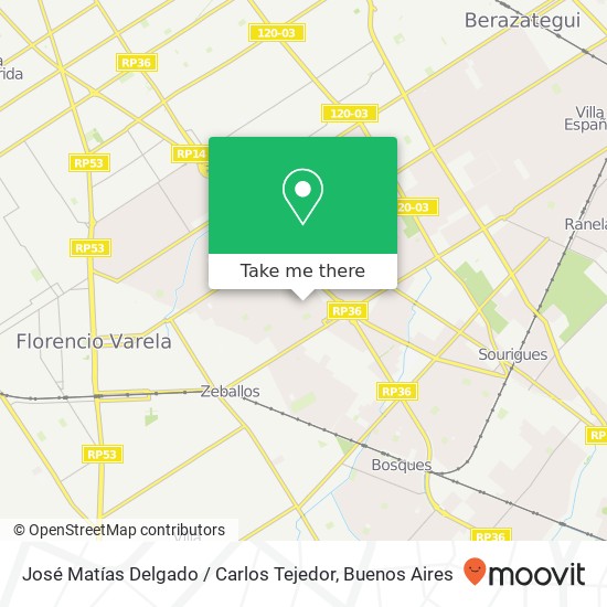 José Matías Delgado / Carlos Tejedor map