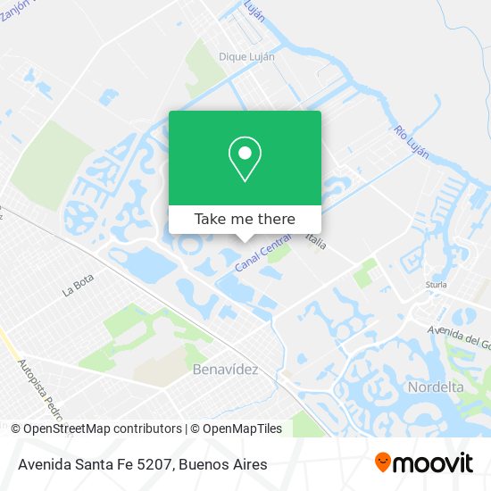 Avenida Santa Fe 5207 map
