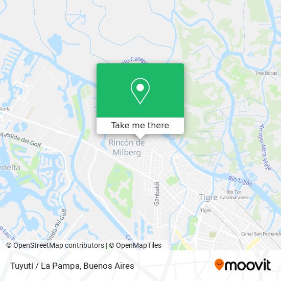Tuyutí / La Pampa map