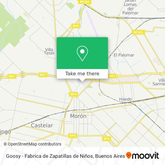 Goosy - Fabrica de Zapatillas de Niños map