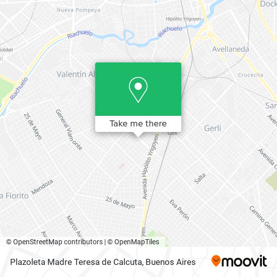 Plazoleta Madre Teresa de Calcuta map