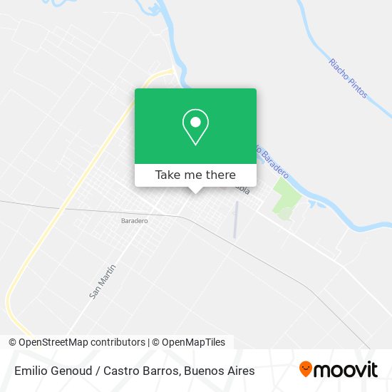 Mapa de Emilio Genoud / Castro Barros