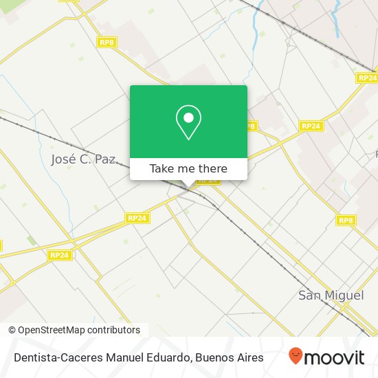 Dentista-Caceres Manuel Eduardo map