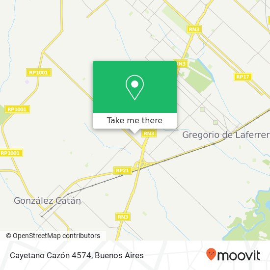 Cayetano Cazón 4574 map