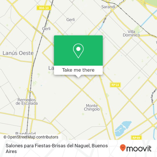 Salones para Fiestas-Brisas del Naguel map