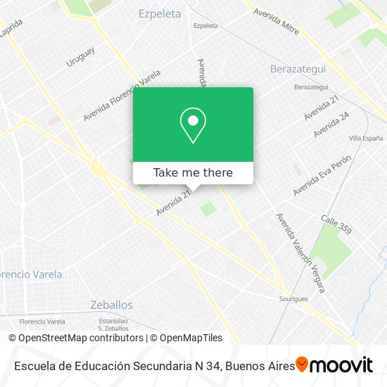 Escuela de Educación Secundaria N 34 map