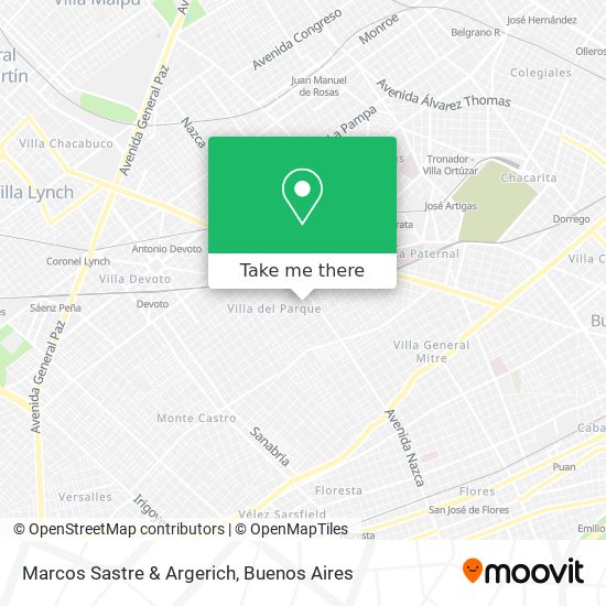 Marcos Sastre & Argerich map