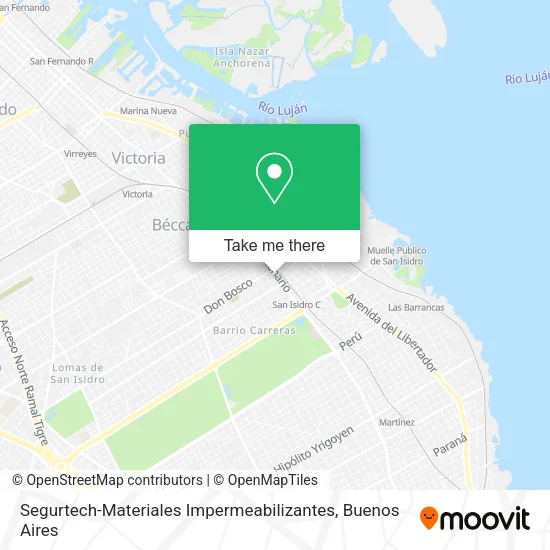 Mapa de Segurtech-Materiales Impermeabilizantes