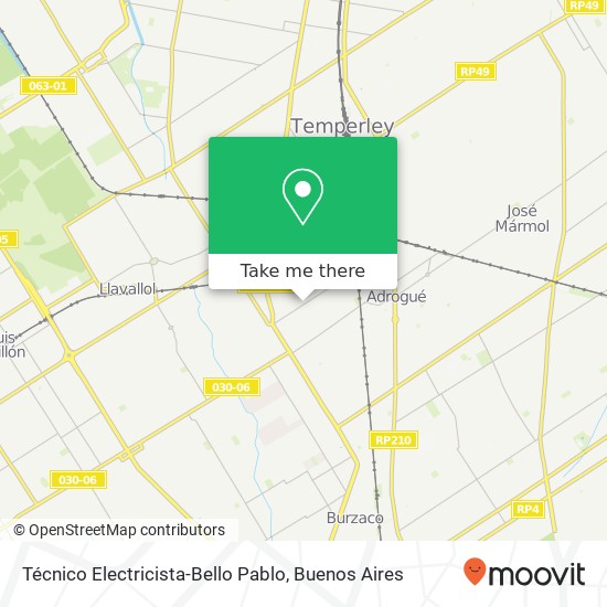 Mapa de Técnico Electricista-Bello Pablo