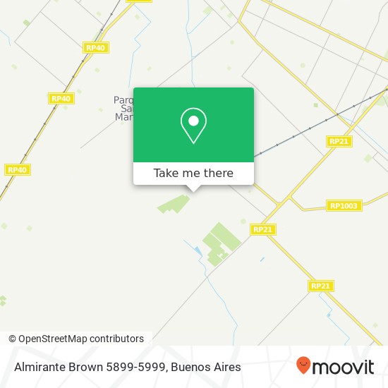 Mapa de Almirante Brown 5899-5999