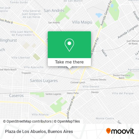 Plaza de Los Abuelos map