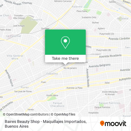 Mapa de Baires Beauty Shop - Maquillajes Importados