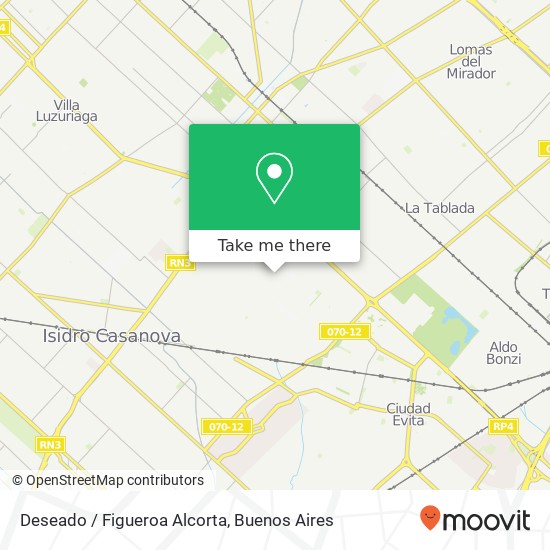 Deseado / Figueroa Alcorta map