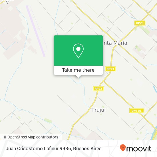 Juan Crisostomo Lafinur 9986 map