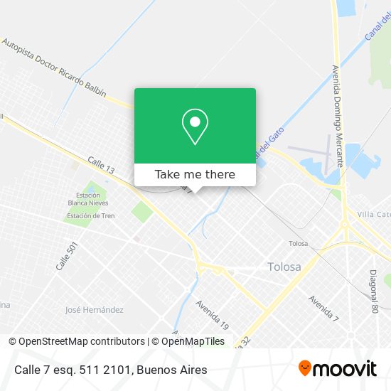 Calle 7 esq. 511 2101 map