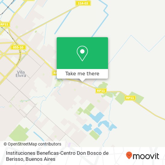 Instituciones Beneficas-Centro Don Bosco de Berisso map